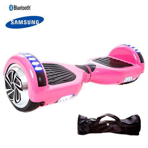 Tudo sobre 'Hoverboard 6,5 Rosa Pink Hoverboardx Bateria Samsung+bolsa'