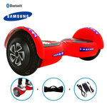 Hoverboard 8" Vermelho Fosco Hoverboard Bateria Samsung Bluetooth Smart Balance com Bolsa