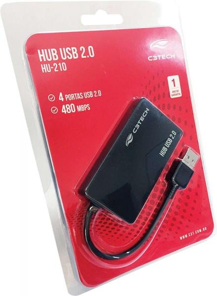 Hub 4portas C3 Tech Usb 2.0 Hu 210 Preto - C3tech