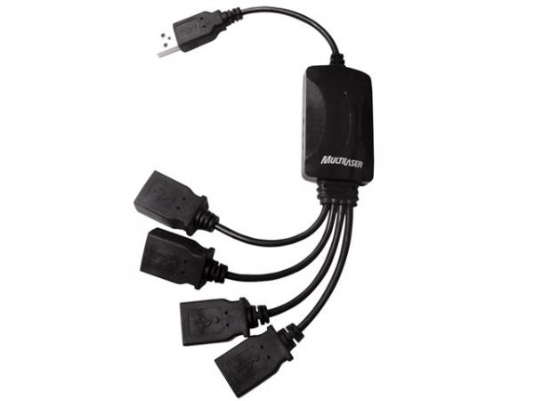 Hub Flexível USB 2.0 4 Portas - Multilaser AC042