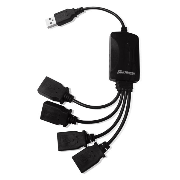 Hub Flexível USB 4 Portas Multilaser AC042