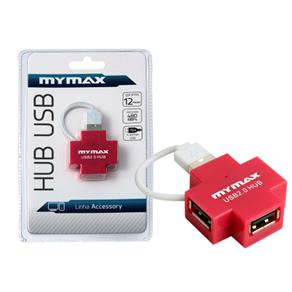 Hub Mymax Mswi-Usb409/Rd 4 Portas Usb 2.0 Vermelho