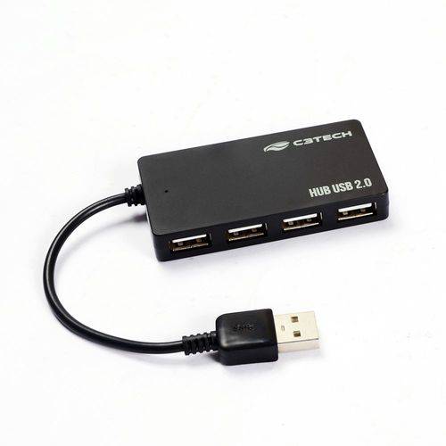HUB USB 2.0 4 Portas 480mbps HU-210BK C3 Tech