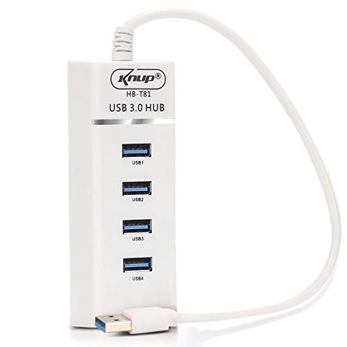Hub USB 3.0 4 Portas 5Gbps Branco