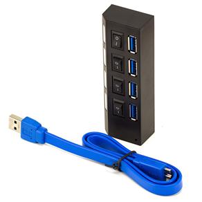 HUB USB 3.0 4 Portas com Fonte
