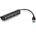 Hub USB 3.0 - 4 Portas - Slim - Multilaser - Preto - AC289