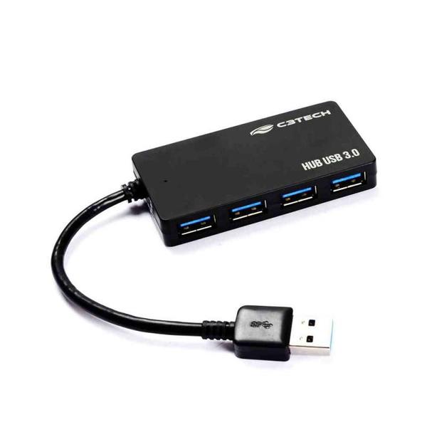 Hub USB 3.0 C3 Tech 4 Portas Preto HU-310BK