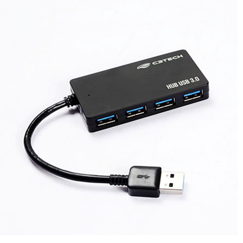 HUB USB 3.0 com 4 Portas 480MBPS HU-310BK - C3 Tech