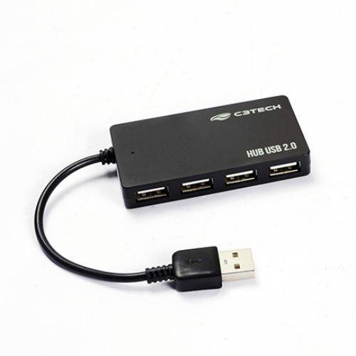 HUB USB 2.0 HU-210 4 Portas USB 2.0 480 Mbps C3 Tech
