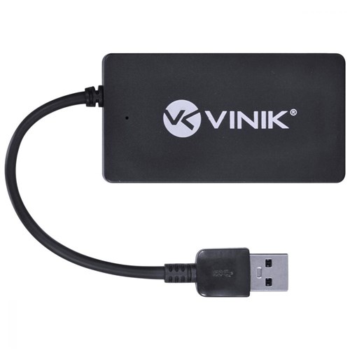 Hub USB 3.0 HUV-30 com 4 Portas, 15cm de Cabo Vinik