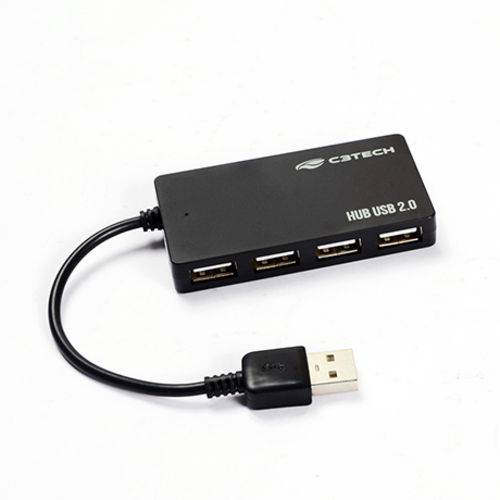 Hub USB 4 Portas 2.0 C3tech Hu-210 Bk