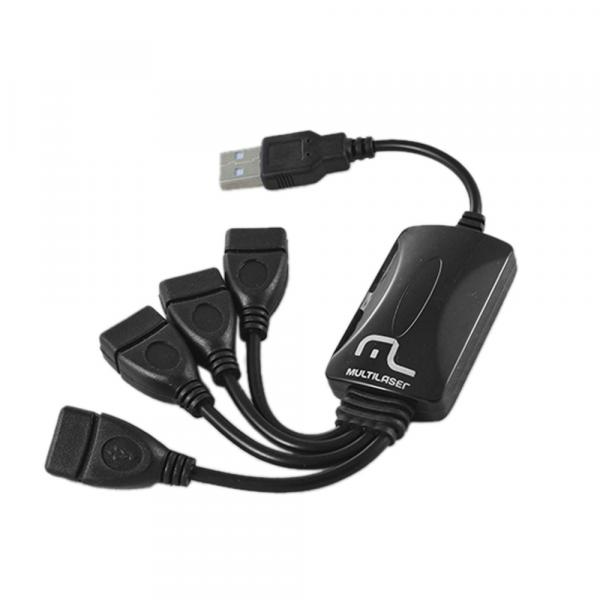 Hub USB 4 Portas Flexível Multilaser - AC042