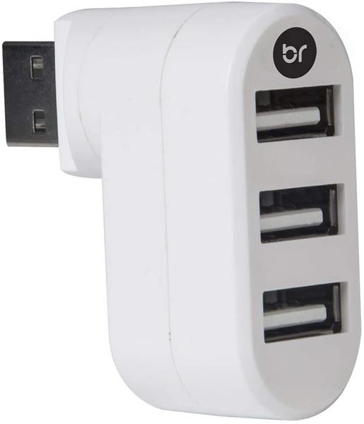 Hub USB Bright 0335 3 Portas Branco