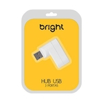 Hub USB Bright 3 portas