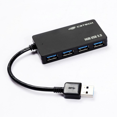 HUB USB C3Tech 4 Portas 3.0 HU-310BK - C3 Tech