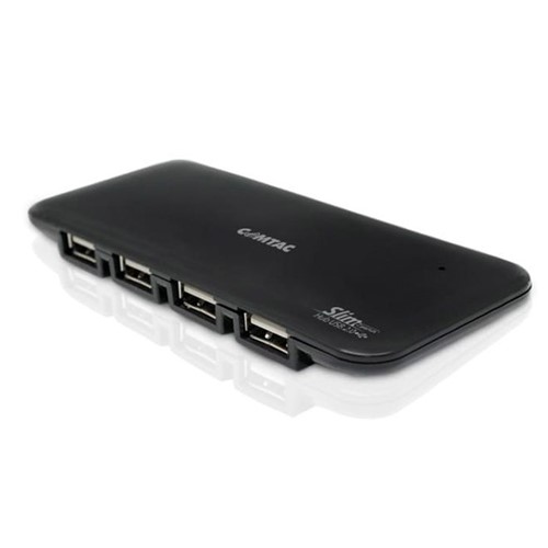 Hub USB Slim 2.0 com 7 Portas Preto 9249 - Comtac