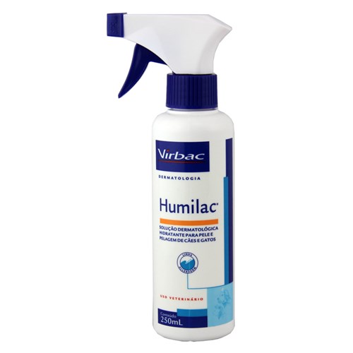 Humilac 250ml Spray Virbac Hidratação Pele Cães e Gatos