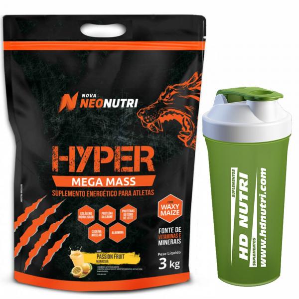 Hyper Mega Mass 3kg Refil - NeoNutri + Coqueteleira - Brand
