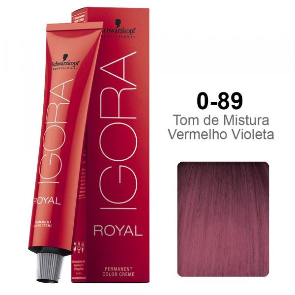 Igora Royal 0-89 Tom de Mistura Vermelho Violeta - Schwarzkopf