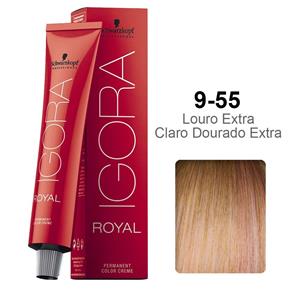 Igora Royal 9-55 Louro Extra Claro Dourado Extra