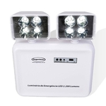 Iluminação de Emergência LED 2.200 Lumens 2 Faróis Segurimax