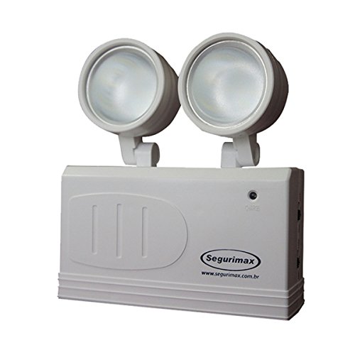 Iluminação Emergência LED 200 Lumens com 2 Faróis-SEGURIMAX-24/720