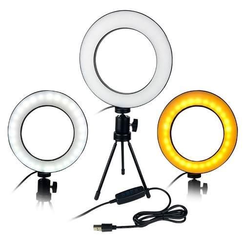 Tudo sobre 'Iluminador Ring Ligth de Led 6,5 Polegadas Controle de Cor 3500k a 5500k para Foto e Vídeo Exbom - 8'