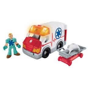 Tudo sobre 'Imaginext - City Veículos - Ambulância - Mattel'