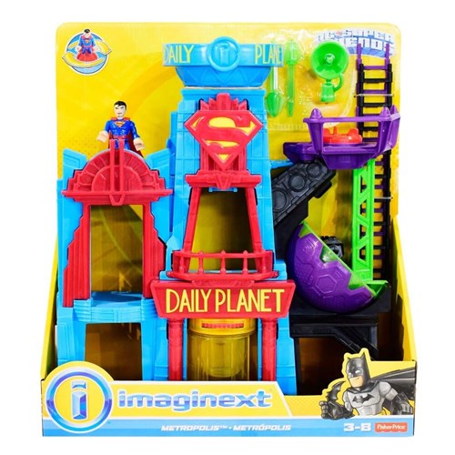Imaginext Dc Metropolis Super Man - Mattel Dtp30 Mattel