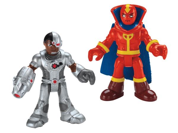 Tudo sobre 'Imaginext Figuras Liga da Justiça - Cyborg e Red Tornado - Fisher-Price'