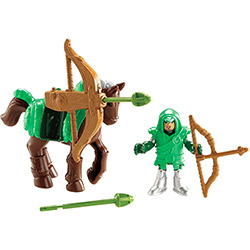 Imaginext - Guerreiros do Castelo - Arqueiro Verde e Cavalo Mattel