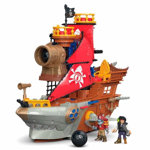 Imaginext - Navio Pirata Tubarão - Mattel