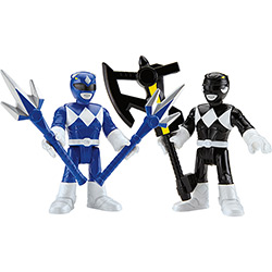 Imaginext Power Ranger - Ranger Azul & Ranger Preto - Mattel