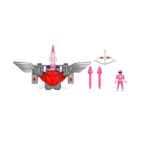 Imaginext Power Ranger Rosa e Zord Pterodactilo Mattel