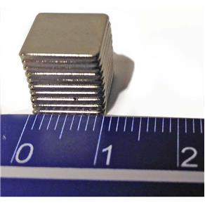 Imãs de Neodímio 10 Peças 10mm X 10mm X 1mm / Super Forte