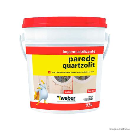 Impermeabilizante para Parede 18kg Quartzolit