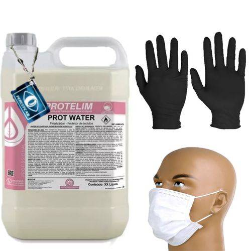 Tudo sobre 'Impermeabilizante Sofá Tecidos 5l Prot Water Luvas Mascara'