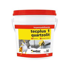 Impermeabilizante Tecplus 18 Litros Quartzolit Weber Quartzolit