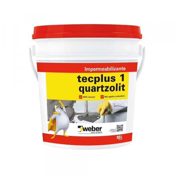 Impermeabilizante Tecplus 18 Litros Quartzolit - Weber Quartzolit