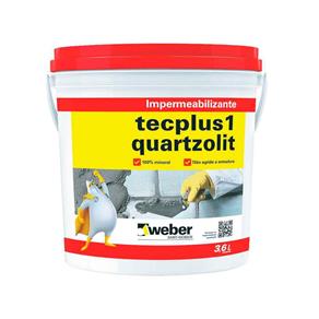 Impermeabilizante Tecplus 3,6 Litros Quartzolit Weber Quartzolit