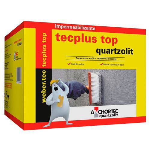 Impermeabilizante Tecplus Quartzolit Top Caixa com 18kg