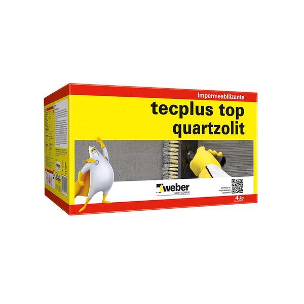 Impermeabilizante Tecplus Top 4kg Quartzolit - Weber Quartzolit