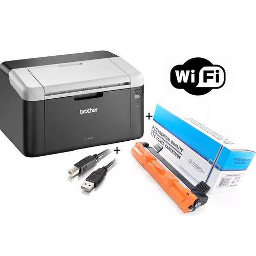 Impressora Brother LASER Mono HL-1212W, Wireless com Toner Extra