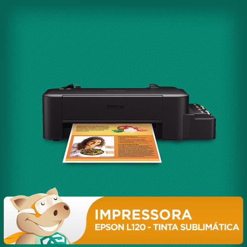 Tudo sobre 'Impressora Epson L120 C/ Bulk + 160ml Tinta Sublimática'