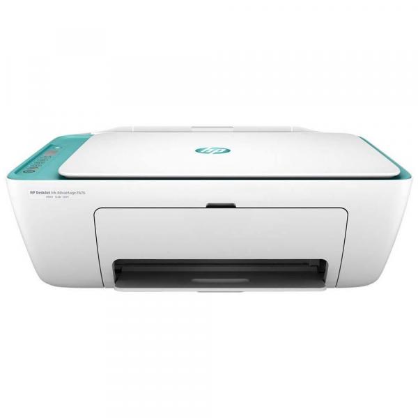 Impressora HP Multifuncional Deskjet 2676 Wi-Fi Branco/Verde