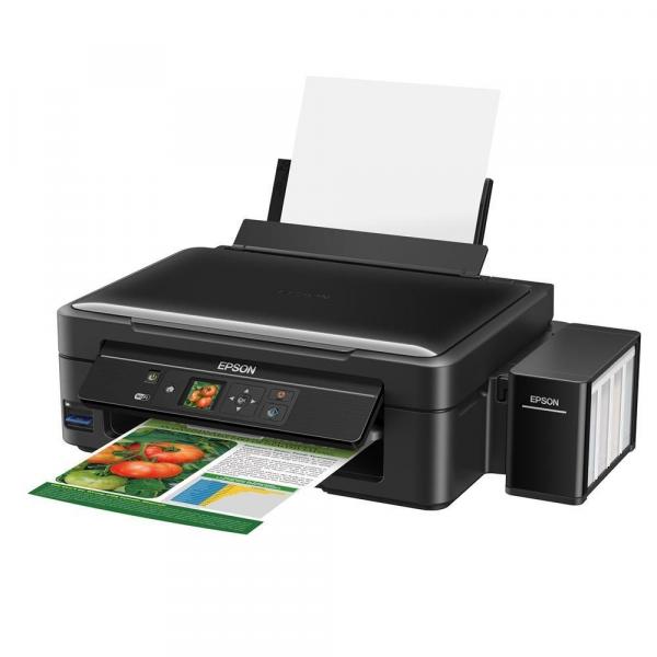 Impressora Multifuncional Epson Colorida com Tanque de Tinta Wireless Ecotank L455