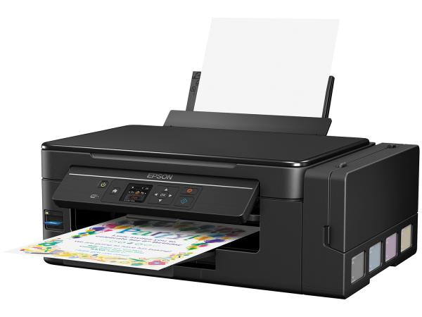 Impressora Multifuncional Epson EcoTank L495 - Tanque de Tinta Colorida LCD 1,44” Wi-fi USB 2.0