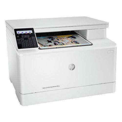 Impressora Multifuncional Hp Pro Mfp M180nw Color Laserjet 3 em 1 com Wi-Fi 110v - Branca