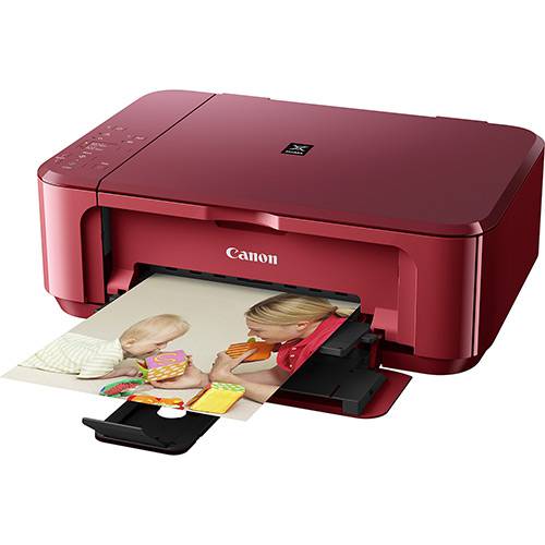 Impressora Multifuncional Pixma MG3510 Jato de Tinta Vermelha - USB e Wi-Fi