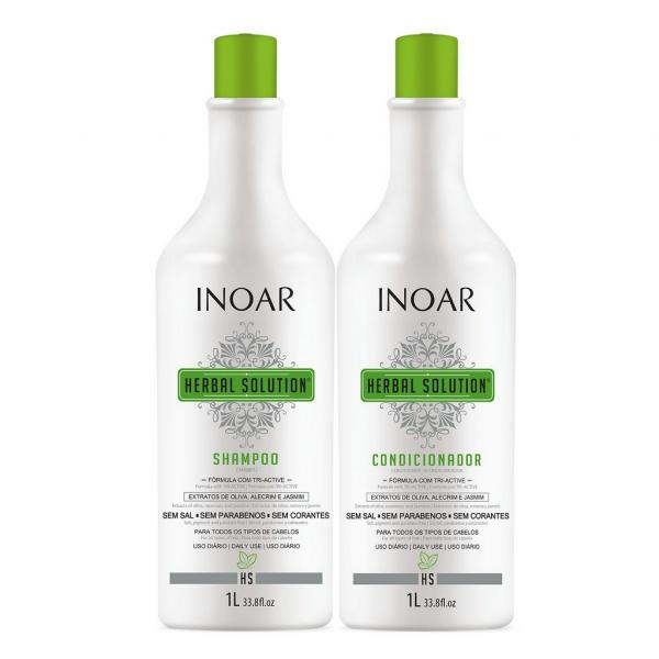 Inoar Kit Herbal Solution - Shampoo e Condicionador 1000ml